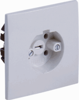 Perilex inbouw contactdoos creme