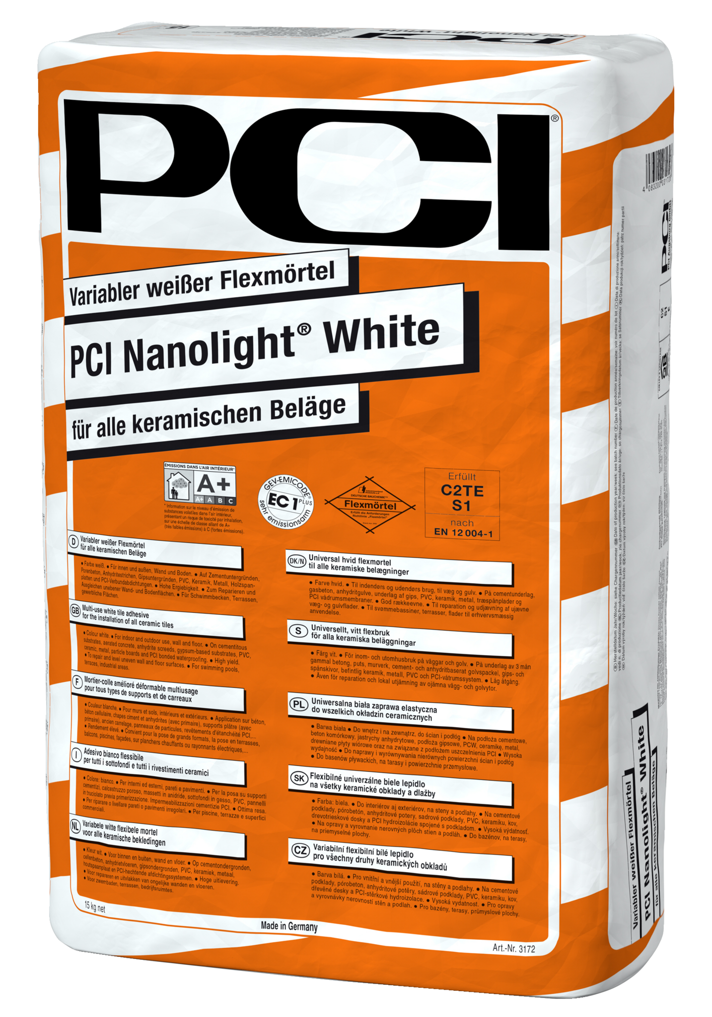 PCI Nanolight white 15 kg witte flexibele tegellijm