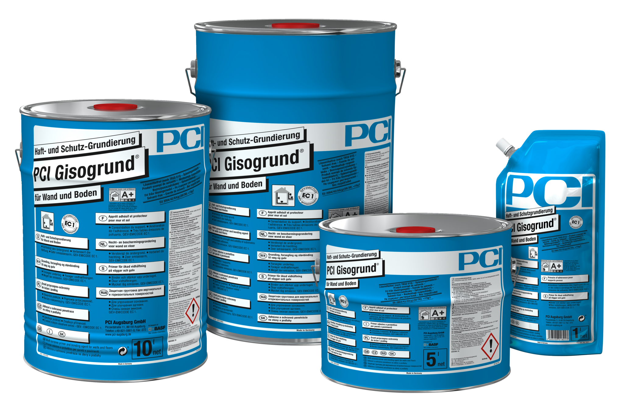 PCI Gisogrund blauw 20 lt hecht- beschermlaag
