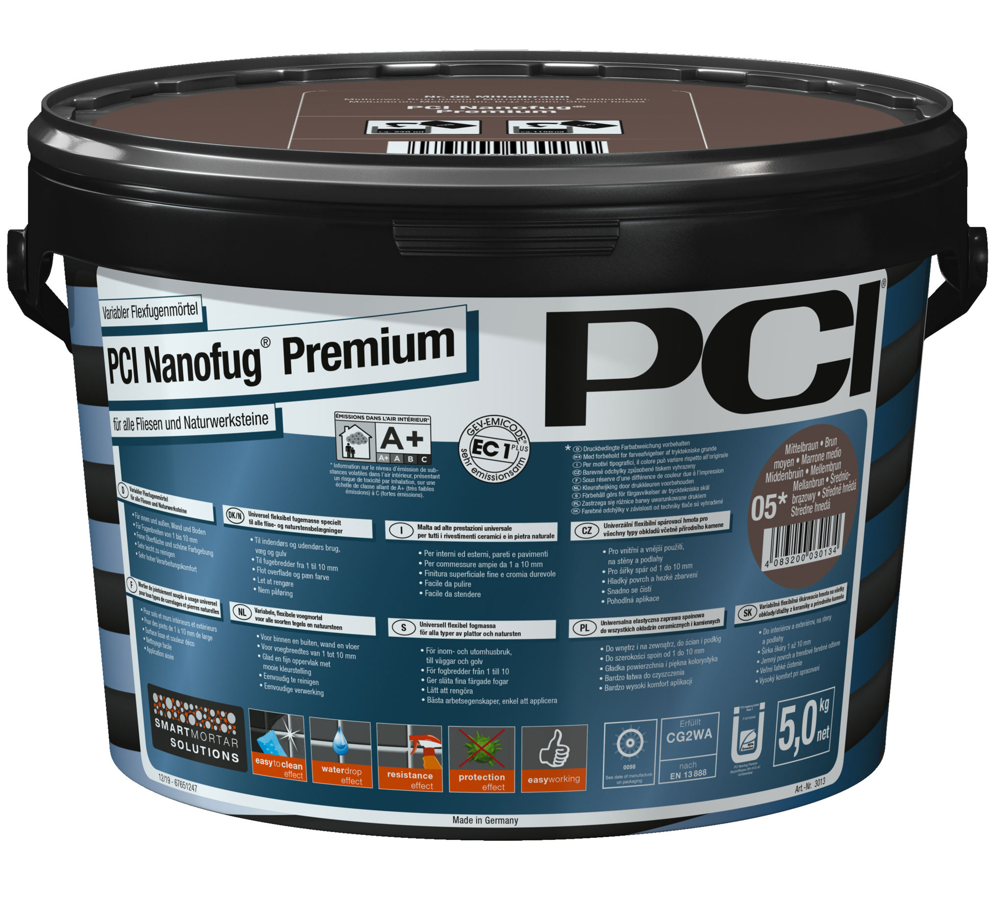 PCI Nanofug premium nr.31 5 kg cementgrijs flexibele voegmortel