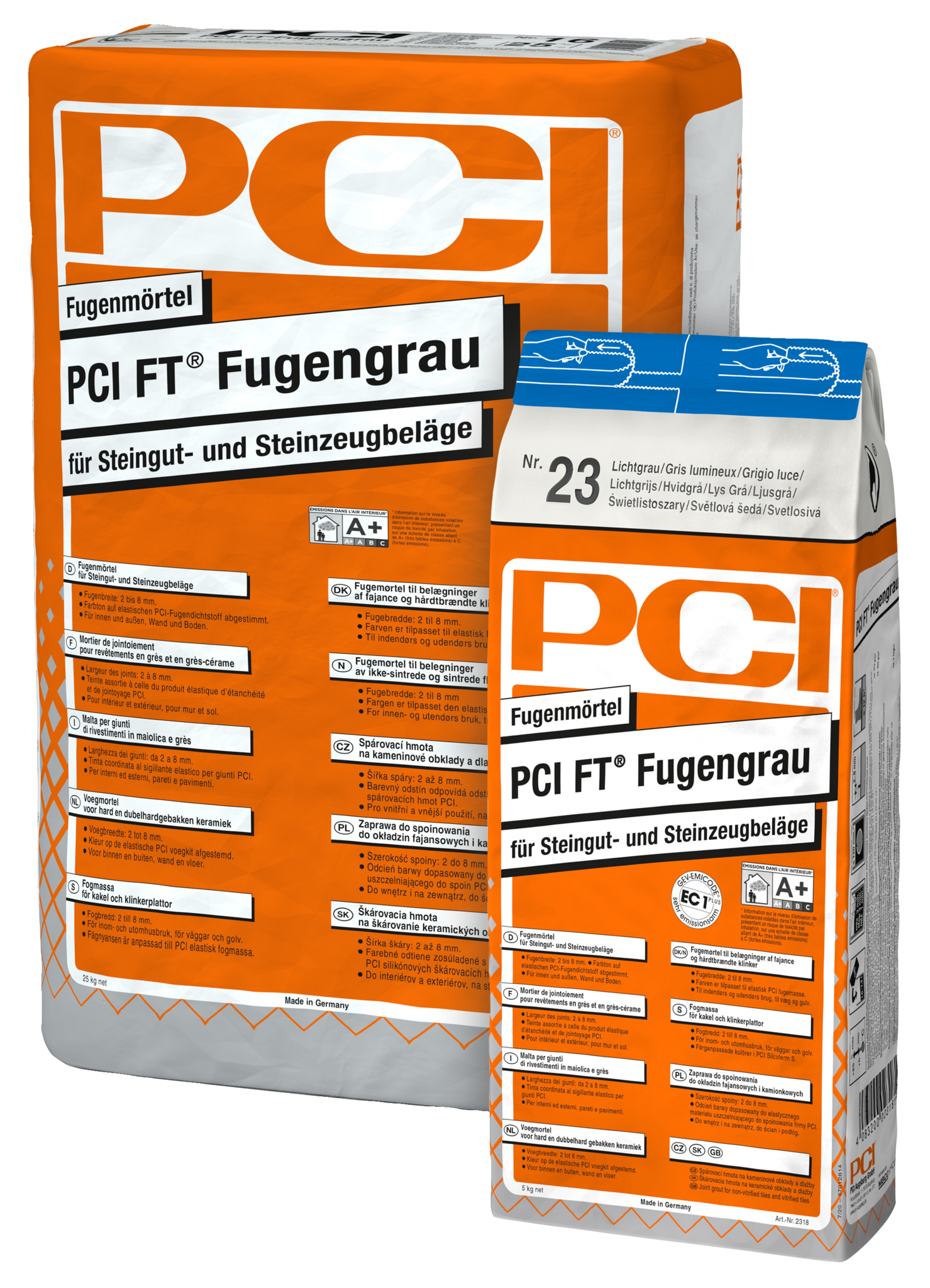 PCI FT Fugengrau nr.16 25 kg zilvergrijs voegmortel