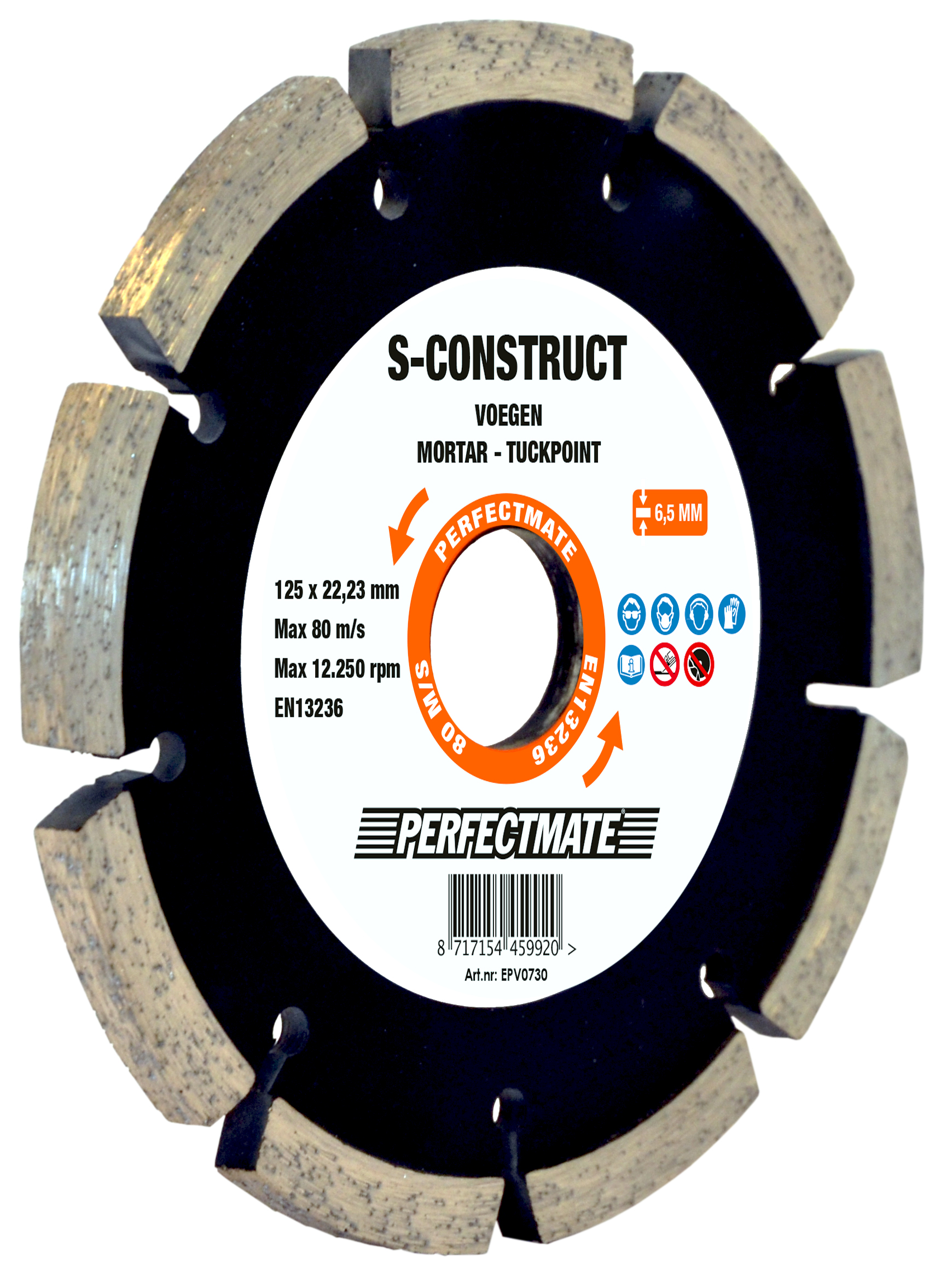 Diamantvoegenfrees 6,5x125 mm standard duty