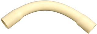 Bocht installatiebuis 3/4 creme