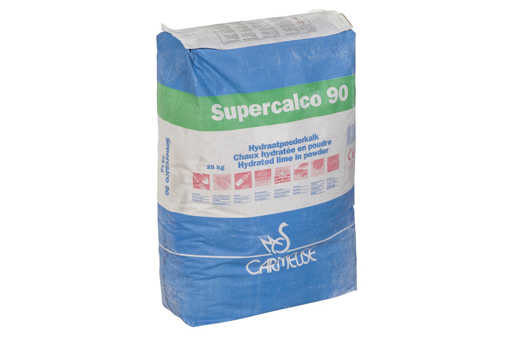 Carmeuse supercalco 90 25 kg edelwit kalk