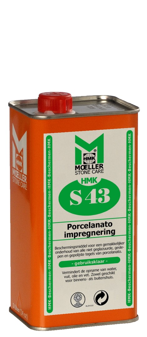 HMK Porcelanato impregneer S243 1lt binnen buiten toepasbaar intensief