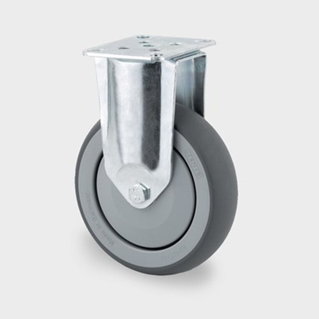 Bokwiel 75x25mm 75kg verzinkt plaat 67x60mm