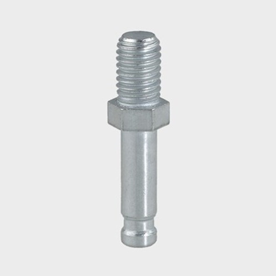 Stift met draad tbv stoelwiel 10x15mm