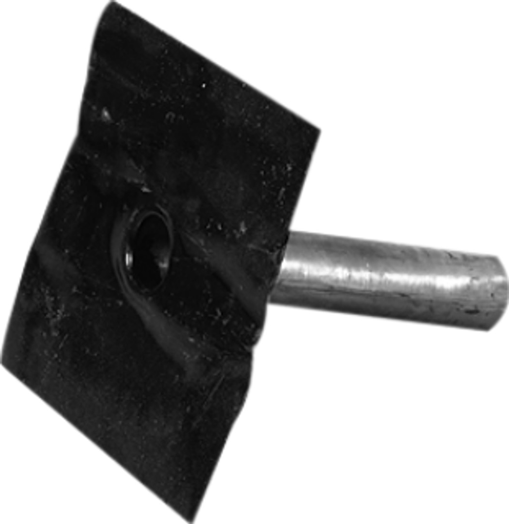 Steekstuk lood 100 mm gecoat