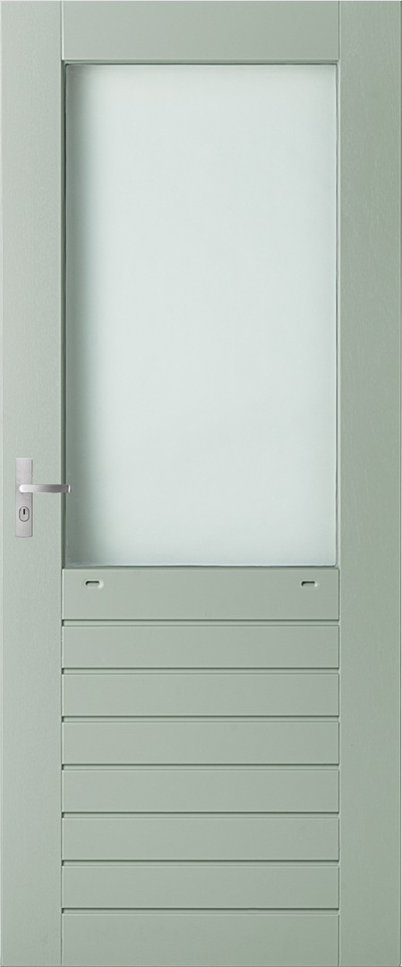 WK048 Prem.HH bwh874mm 93x211,5cm wit gegr vent.sl iso glaslatten
