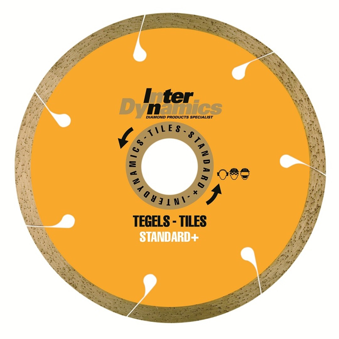 Diamantzaagblad standard+ 125 mm tegels asgat 22,2 mm extra dun