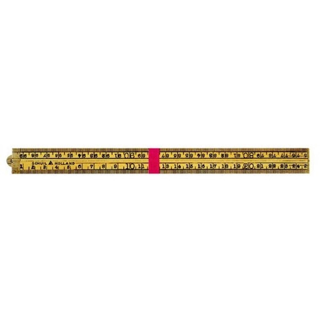 Duimstok hout 1 mt palmhout (VZ)