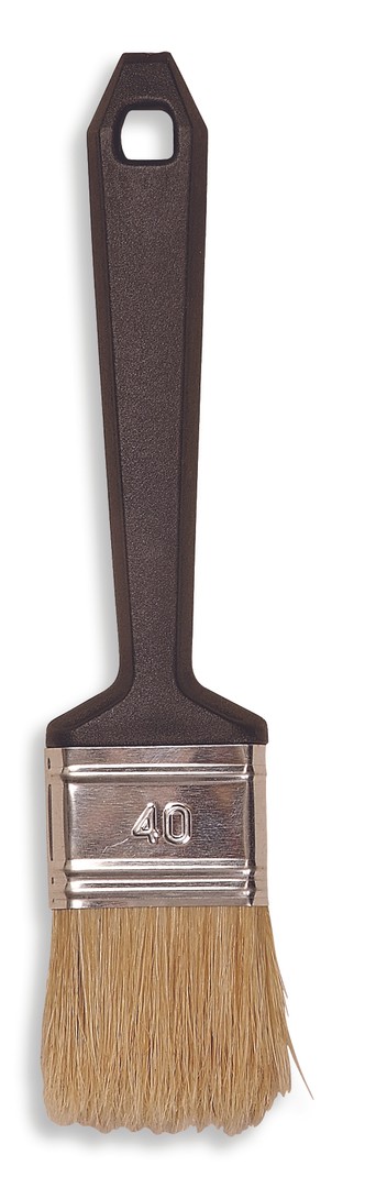 Basic platte kwast mt 30 wit varkenshaar  (VZ)