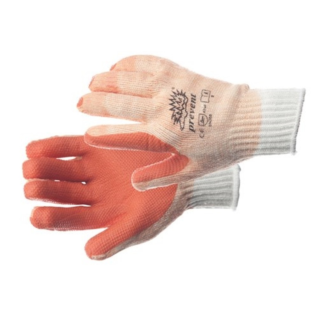 Prevent werkhandschoen mt 9 4168 rood latex