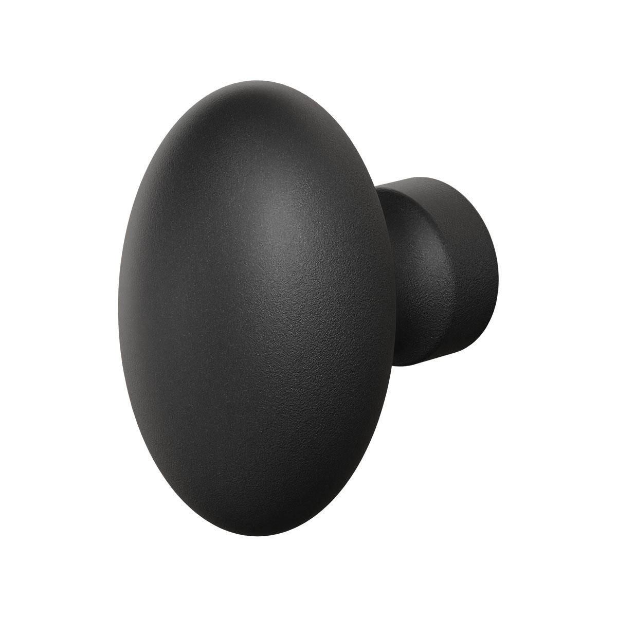 TH ei-voordeurknop draaibaar 65 mm Zwart draaibaar + krukstift