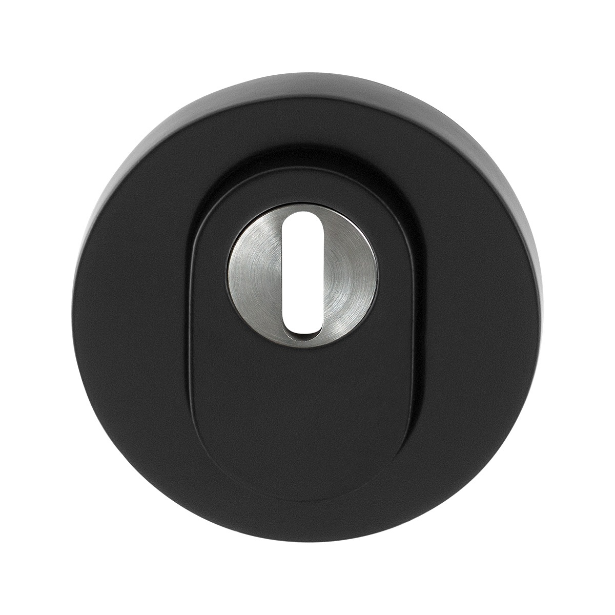 TH vh buitenrozet rond 54 mm Smeedijzer zwart kerntrek