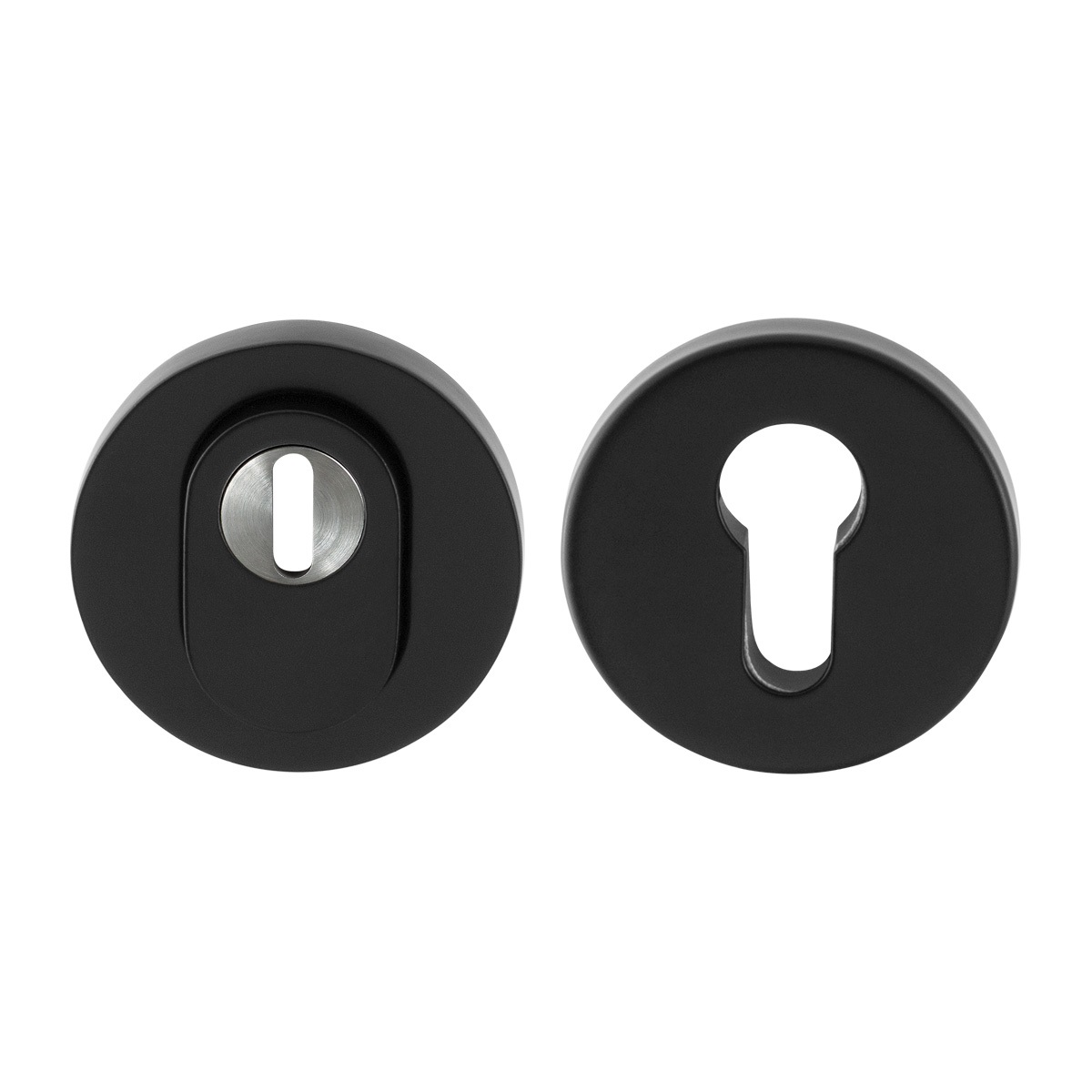 TH vh rozet rond 54 mm Smeedijzer zwart kerntrek