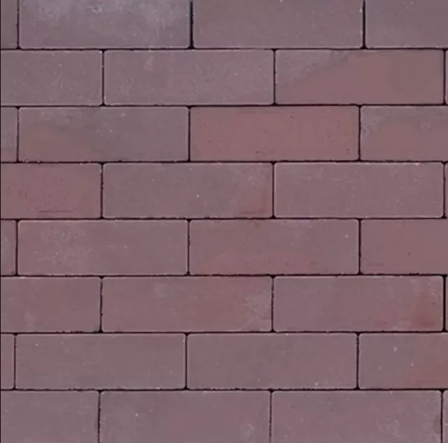 Strackstone Kera GRN+ DF 21x7x8 cm vlak EV rood-bruin PL2