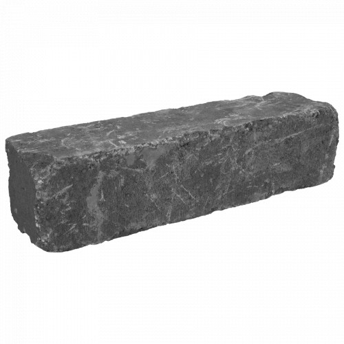 Linia Excellence getrommeld 15x15x60 cm Grijs/Zwart