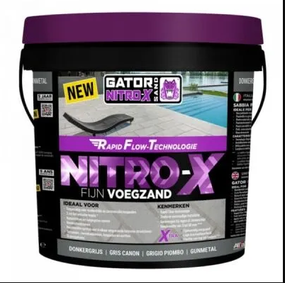 Gator Nitro X fijn Donkergrijs voegmortel 12,5 kg