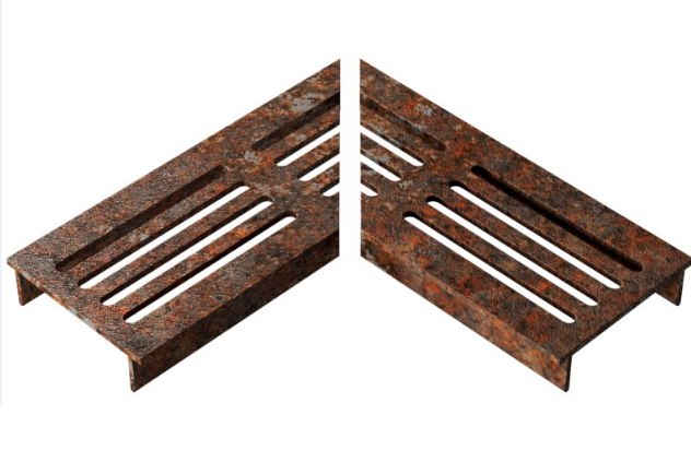 Ultra Drain Cortenline Straight Rooster L-hoek