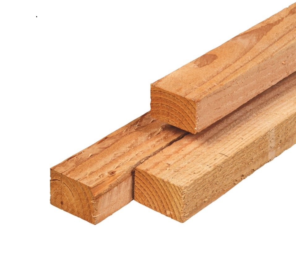 Douglas regel fijn bezaagd 45x75x3000 mm 70% PEFC gecertificeerd