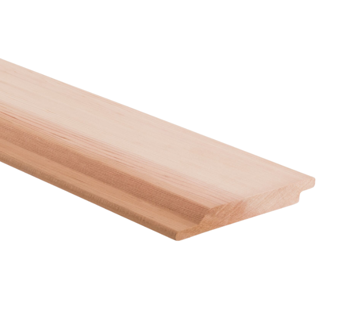 Cedar halfhoutsrabat 22x150x5900mm gegrond gevingerlast 70% PEFC gecer