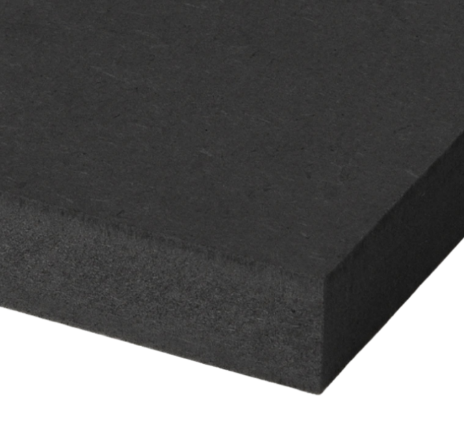 MDF black satin MR 18mm 305x122 cm Fibralux 70% PEFC gecertificeerd