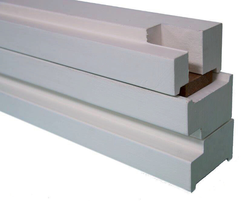 Meranti kozijn opdek 56x90 mm wit gegrond -231- FSC Mix 70% (CMS)