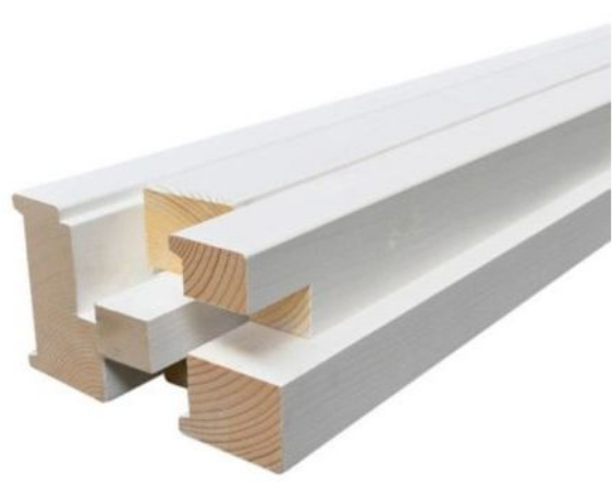 Grenen kozijn stomp rubber 56x115mm gegrond 231,5 cm FSC Mix 70% (CMS)