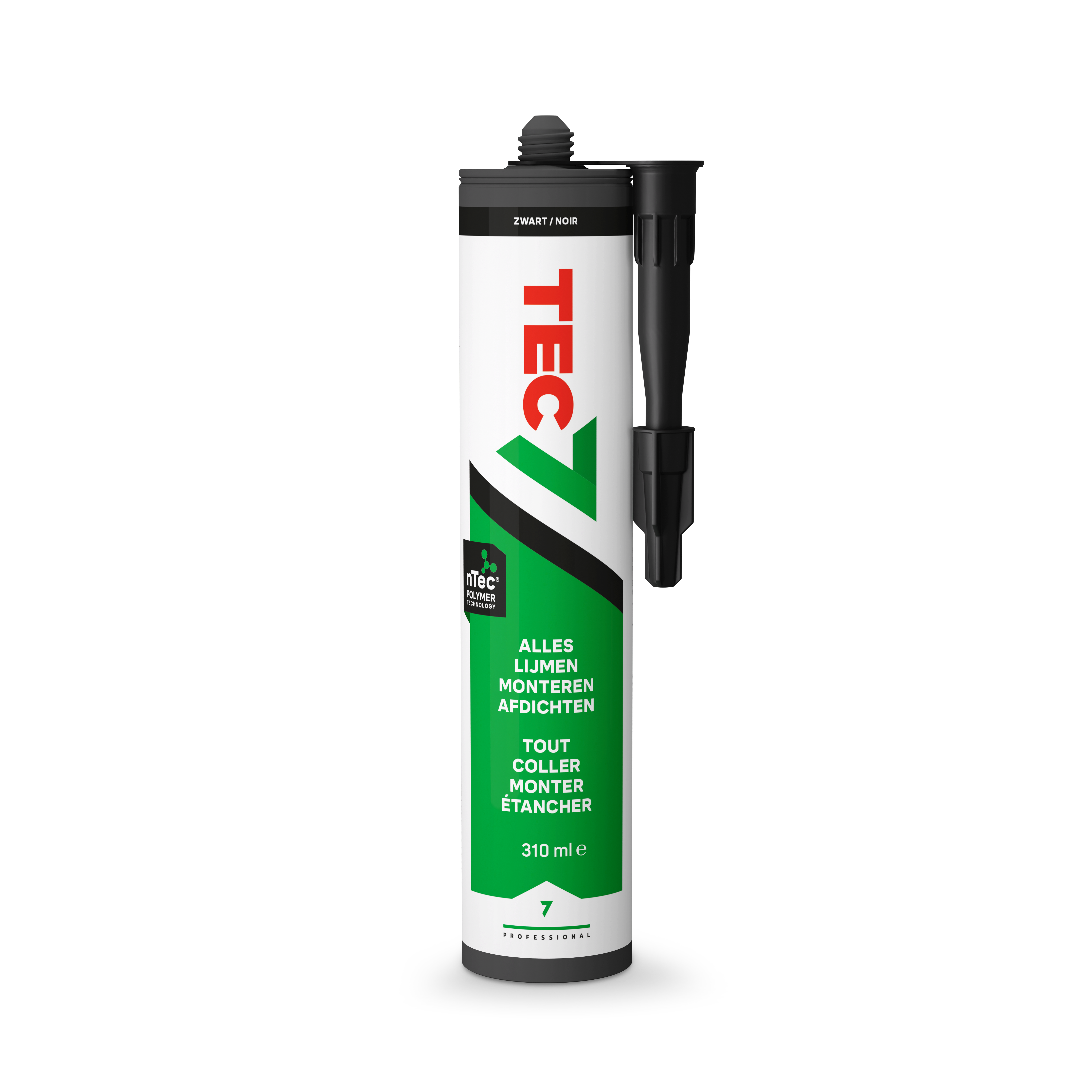 Tec 7 universele kit 310 ml zwart
