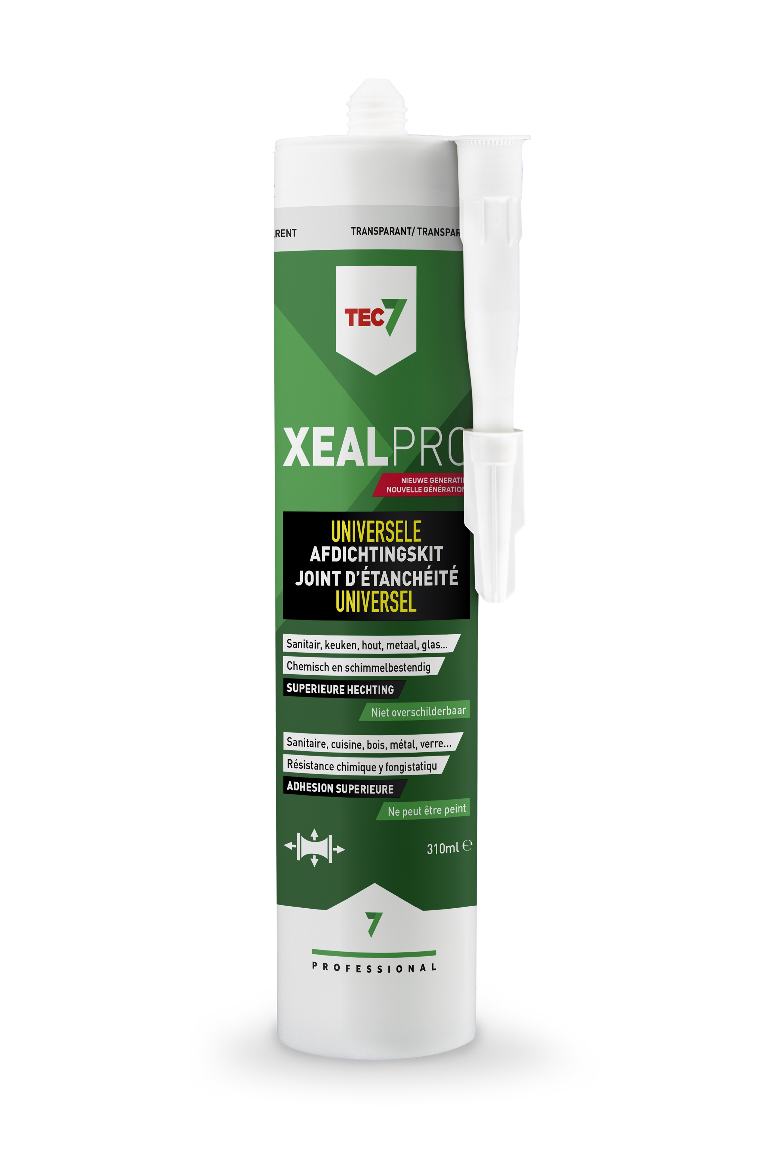 Tec 7 XealPro afdichtingskit 310 ml transparant