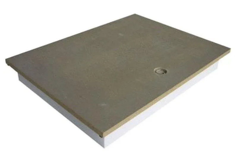 Vloerluik 110mm EPS 595x395 mm incl tochtband + luikring