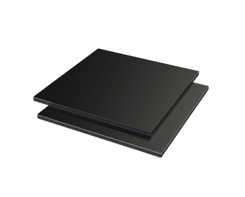 Vibond h aluminium 3050x1500x3 mm zwart/wit