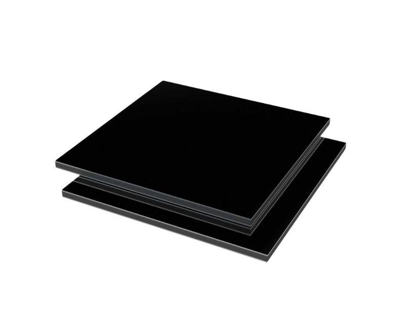 Vibond h aluminium 3050x1500x3 mm zwart/zwart