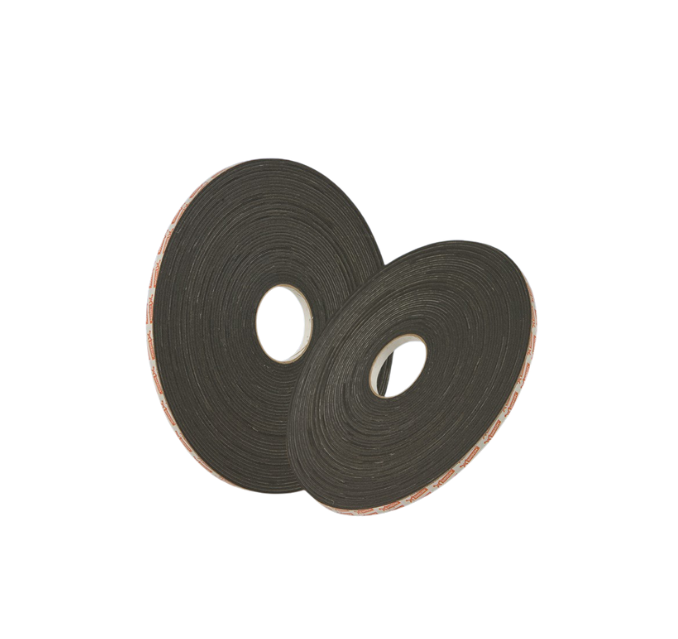 Foamtape 12x3 mm 25 mt zwart 2-z klevend PE-schuimband (VZ)