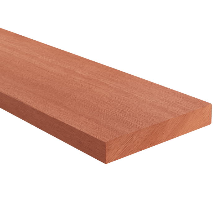Meranti ruw 25x300x5500mm 70% PEFC gecertificeerd