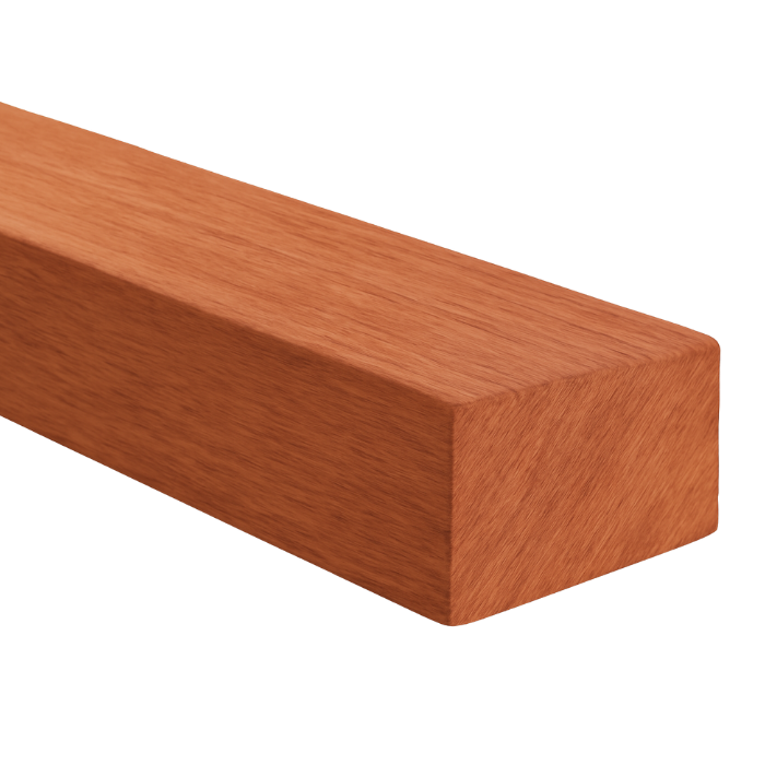 Meranti ruw 63x125x4900mm 70% PEFC gecertificeerd