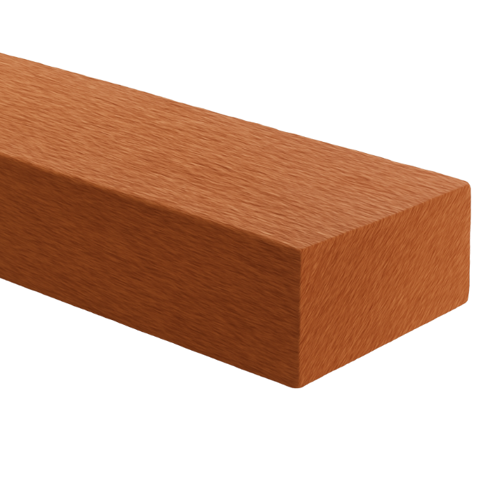 Meranti ruw 63x90x4900mm 70% PEFC gecertificeerd