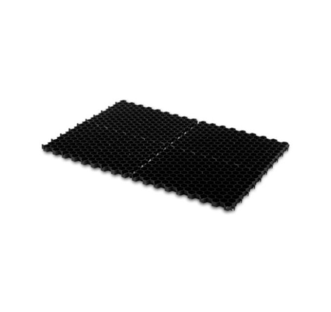Grindmat zwart 120x80x2,5 cm