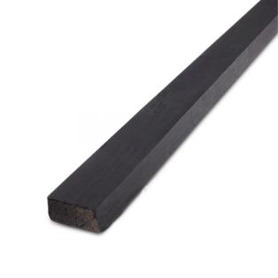 Vuren achterlat zwart 28x45x5100 mm 1-z afgesch/verduurz FSC Mix 70%