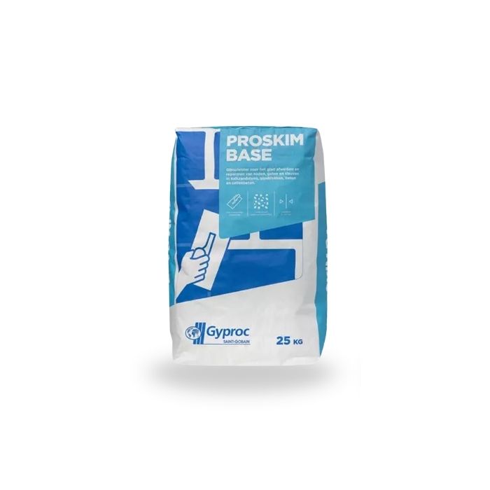Gyproc Proskim Base 25 kg reparatiepleister 0-2mm
