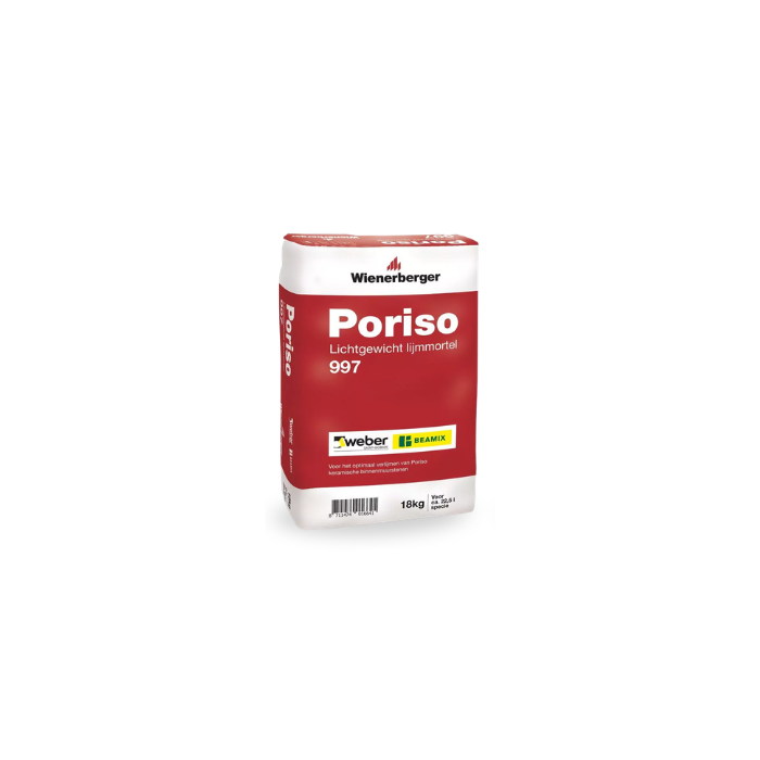Poriso lichtgewicht lijmmortel 18kg