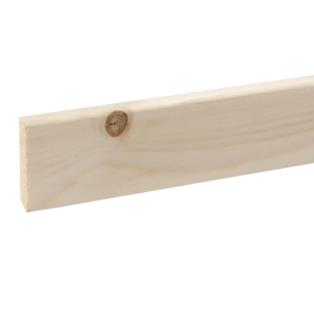 Vuren plint 12x95x4200mm 70% PEFC gecertificeerd