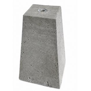 Betonpoer met schroefhuls M20 60cm kopmaat 20x20cm ondermaat 25x25cm