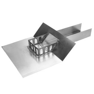 Rheinzink WB kiezelbak 80x60 mm met uitloop voor stadsuitloop 45 gr