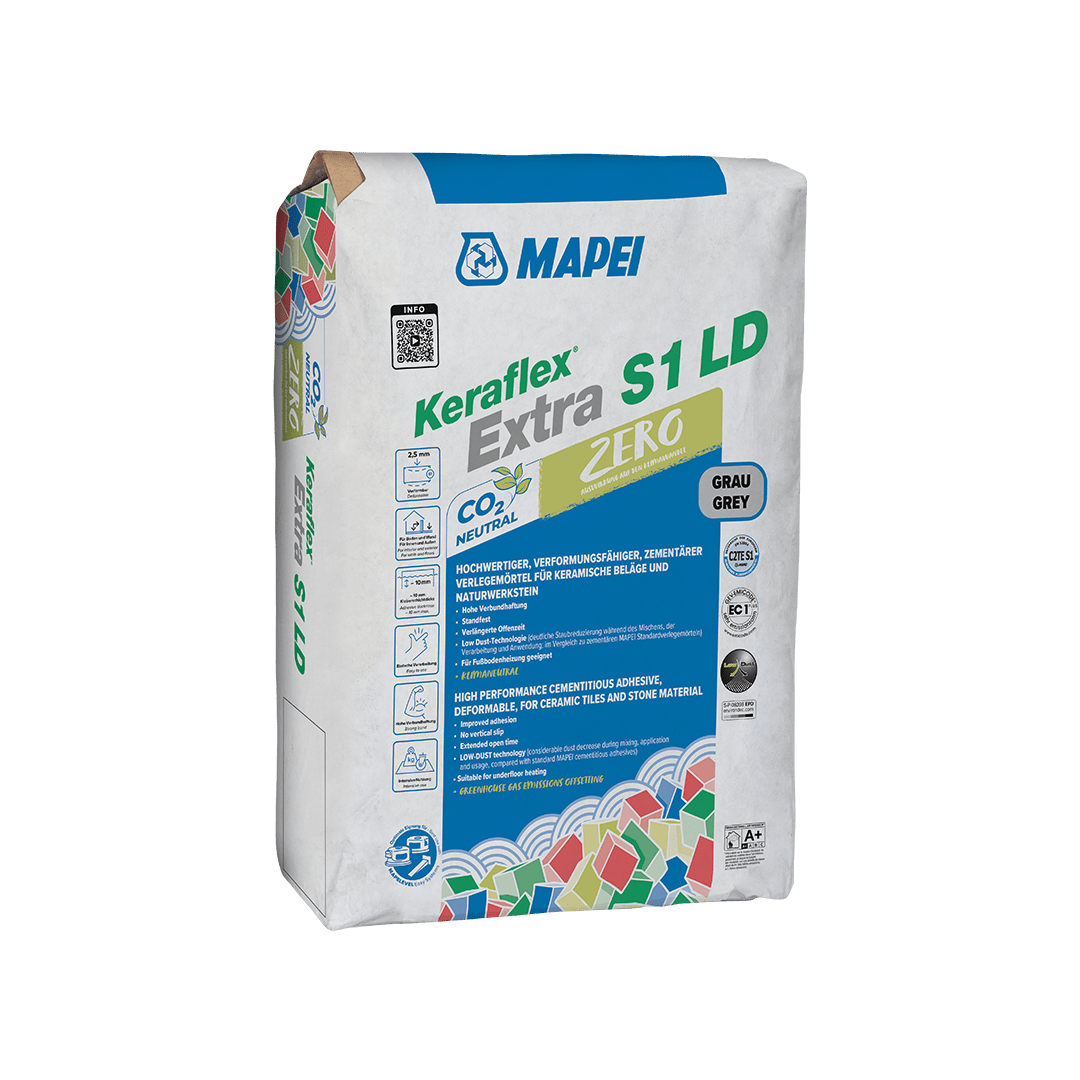Mapei Keraflex Extra S1 ZERO grijs (LD) Flexibele poederlijm 20 kg DU