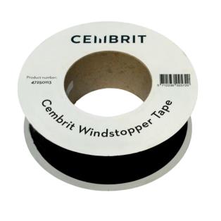 Windstopper tape 60 mm 25 mt zwart (CMS)