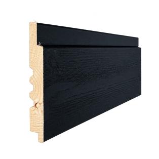 Vuren channelsiding 21x145x5400mm zwart verduurz/gecoat gegr FSC(1)