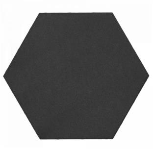 Soft Comfort Zeskant 60/52,5x30x4 cm Nero