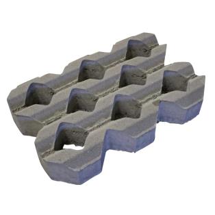 Grasbetontegel type A 40x60x10 cm BK5 vierkante gaten